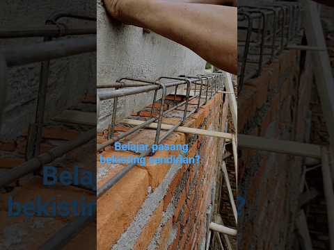 cara pasang bekisting ring balok #carpentry #shorts