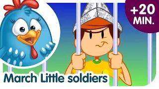 Daudo Tum Sipahee | March Little Soldiers | Lottie Dottie Murgi | Hindi Nursery Rhymes