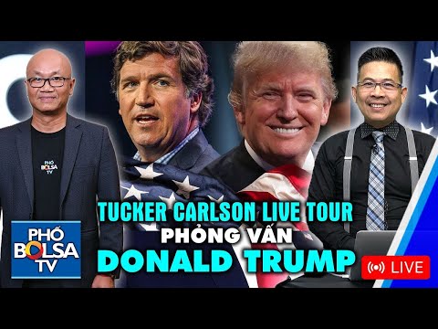 🔴Tucker Carlson Live Tour điểm dừng cuối: Phỏng vấn ƯCV Tổng thống Donald Trump - Arizona,