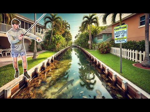 Fishing Urban Florida Canals For AGGRESSIVE Invasive Fish!