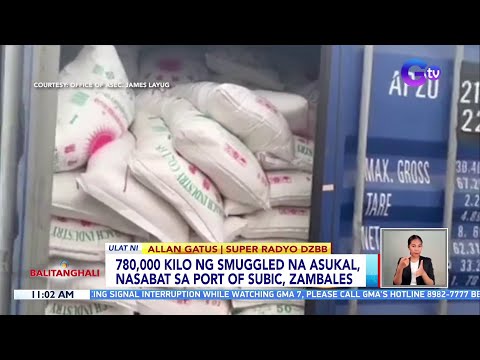 780 000 Kilo Ng Smuggled Na Asukal Nasabat Sa Port Of Subic Zambales