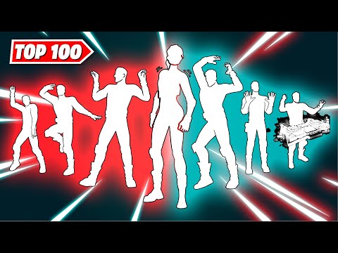 TOP 100 ICON SERIES DANCES & EMOTES IN FORTNITE!