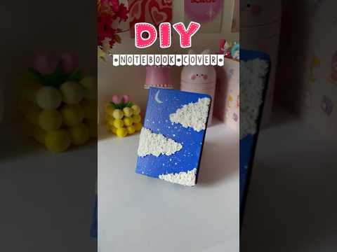 DIY Notebook Cover Design✨Easy Tissue paper art #viralshorts  #ytshorts   #craftideas #handmade #diy