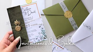 INVITACIONES DE BODA ♡ Haz tu mismo las invitaciones de tu boda desde cero en Canva | Erandy Paz