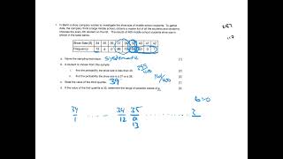 IB MAI HL Stats test 2023 #1-quartiles