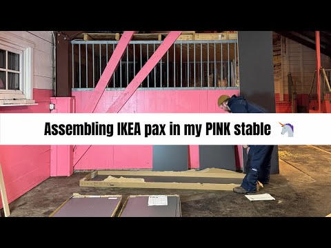 Assembling IKEA pax in my PINK stable 🩷🦄