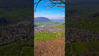 Fruit Tree Blossoms from Midday Rock 🌸🥾 | Swabian Alb, Germany #shorts