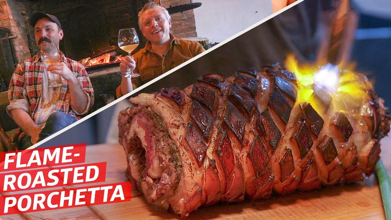 What Does a Fireplace-Roasted Porchetta Taste Like? Prime Time