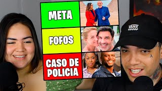 JULGANDO CASAIS FAMOSOS | Tier List de Casais