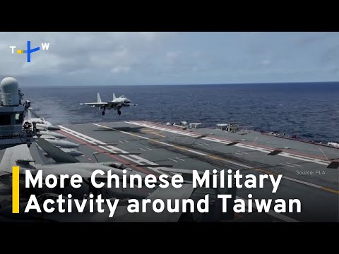 YouTube video thumbnail: 25 Chinese Military Aircraft, 7 Naval Vessels Detected Near Taiwan