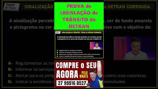 SIMULADO do DETRAN 2025. Prova Corrigida. Legislação de Trânsito. #provateóricadetran2025