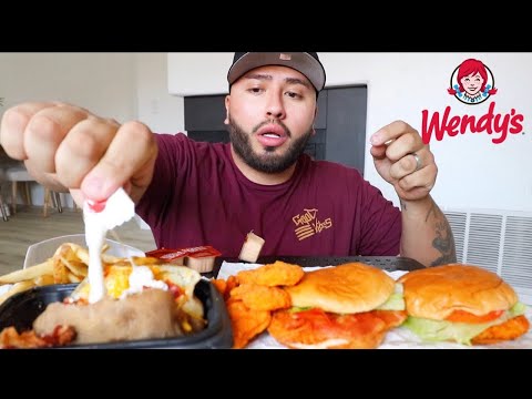 MUKBANG WENDYS EATING SHOW  EAT WITH ME