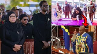 RAIS SAMIA ALIVYOINGIA MSIBANI KWA NDUGAI KUONGOZA WAOMBOLEZAJI