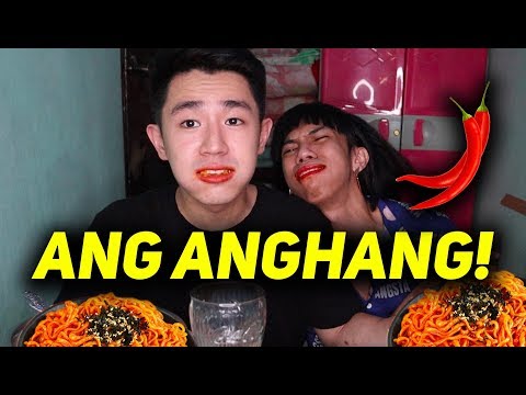 Spicy Noodles Challenge with Mimi! NAKAKASUKA 😂#MUKBEN