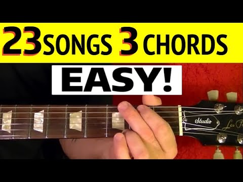 23 Classic Rock Songs, 3 Chords - EASY Guitar Lesson