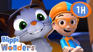 International Cat Day = Blippi + Kitties! 🌍🐾 | Blippi Wonders Educational Videos for Kids