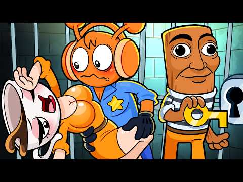 BRAINROT SPRUNKI Police Girl Cappuccina x Oren & Tung Sahur! - Police vs Thief | Sprunki Animation