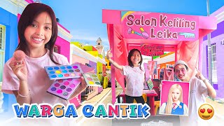 SALON KELILING LEIKA!! BISA SULAP ORANG JADI CANTIK & GANTENG?! 💄✨ MAKE UP-MAKE UP-AN