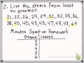 Exploring Stem and Leaf Plots