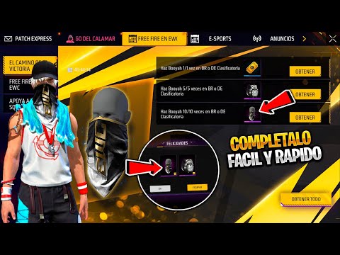 RAPIDO GRATIS  BUFANDA EWC COMO HACER 10 BOOYAHS EN BR Y DE CLASIFICATORIA FACIL Y RAPIDO