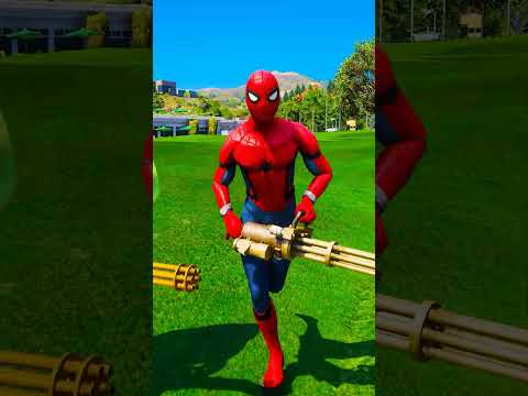 SPIDER-MAN, IRON MAN, HULK, AND CAPTAIN AMERICA SAVES BABY 🥺😭 #spiderman #gta5 #shorts