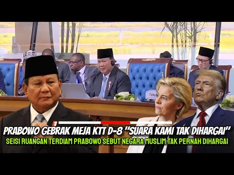 Prabowo GEBRAK MEJA Buat Seisi Ruangan KTT D-8 Mesir Terdiam! Barat Tak Pernah Hargai Suara Kami!