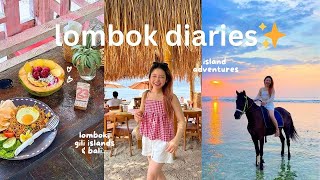 lombok diaries 🌊 island hopping, sunset horse ride 🌅 snorkelling, waterfalls, morning yoga 🧘🏻‍♀️