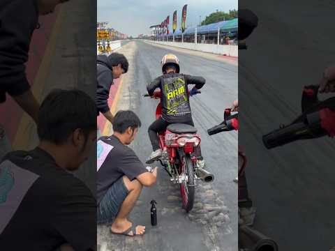 drag bike NGO 402m wave 125 monster open bomrangsit arm rayong