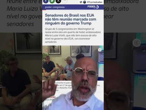 🚨 ALLAN DOS SANTOS: SENADORES PASSAM VERGONHA NOS EUA #shorts