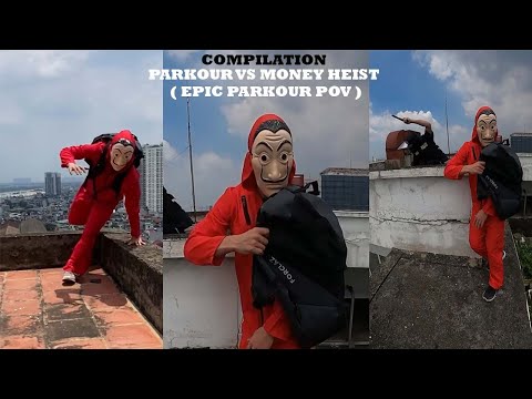 PARKOUR MONEY HEIST 2 - BEST OF ESCAPE POLICE (Parkour POV Real Life) #tobypk