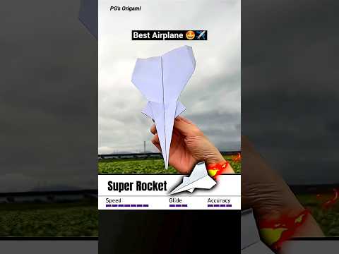 How to make best paper jet 🤗✈️  , Paper plane tutorial , Far flying paper airplane #paper #shorts