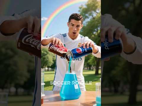 Ronaldo experiments with making drinks stronger 😱 #ronaldo #football #messi #soccer