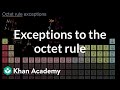 Understanding Exceptions to the Octet Rule