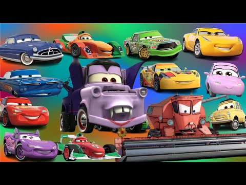 Looking For Disney Pixar Cars 4 Lightning Mcqueen, Doc Hudson, Fillmore, Bobby Swift, Fritter, Luigi