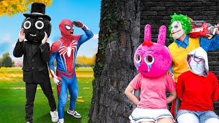 Rescue Mission: Spiderman & Sprunki vs Joker’s Evil Plan! 🕷️⚡