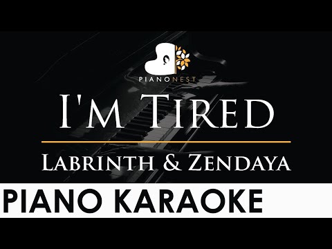 Labrinth & Zendaya – I’m Tired – Piano Karaoke Instrumental Cover with Lyrics