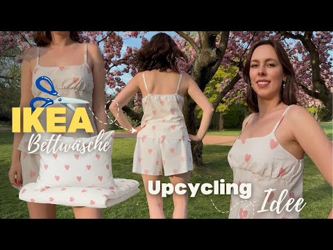 Aus alter IKEA-Bettwäsche ein süßer Pyjama?! 😍 Kostenloses Schnittmuster & easy DIY!