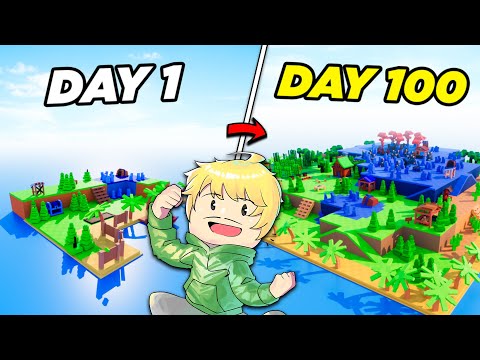 100 HARI DI PULAU TERPENCIL ?!! . . . . . . . di Roblox!!