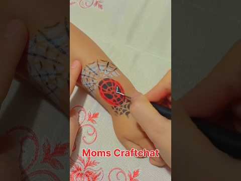 رسم على الوجه سبايدرمان للاطفال #spiderman #facepainting #red #summer #fun #نشاطات #الصيف #school