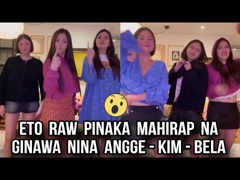 ANGELICA PANGANIBAN - KIM CHIU - BELA PADILLA KINAALIWAN SA KANILANG DANCE CHALLENGE NA GINAWA