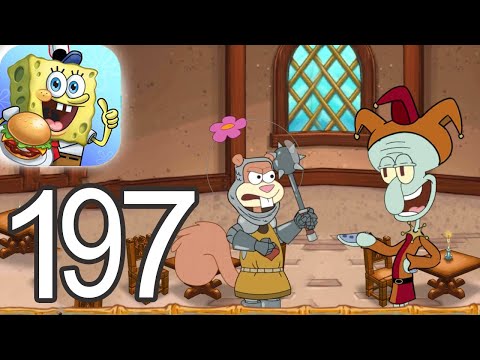 SpongeBob Krusty Cook Off - King Neptune's Vomitorium Level 51 - 60 Gameplay Video 197 (iOS Android)