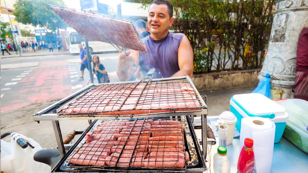 Street Food in Brazil - RIO DE JANEIRO Brazilian Food + Attractions in Rio, Brazil