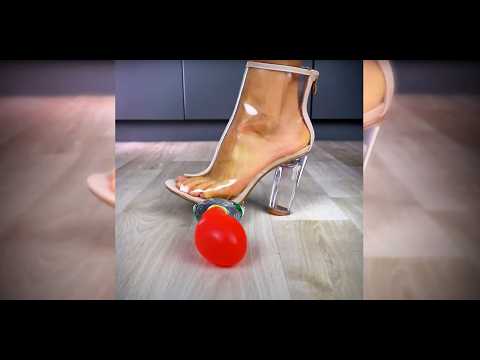 TOP 100 Oddly Satisfying Montage of heels & shoes smashing stuff #asmr