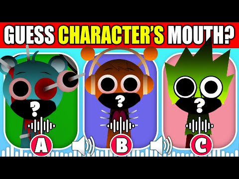 Guess The Sprunki PHASE 2 Characters by Their MOUTH + Emoji! | Incredibox Sprunki Phase 2