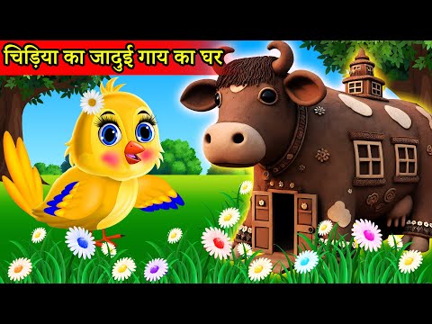 चिड़िया का गाय का घर |Tuni chidiya cartoon|chidiya ki kahani|chidiya wala cartoon|new cartoon chidiya