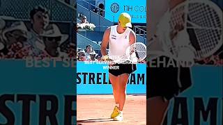 IGA SWIATEK BEST SERVING FOREHAND WINNER #shorts