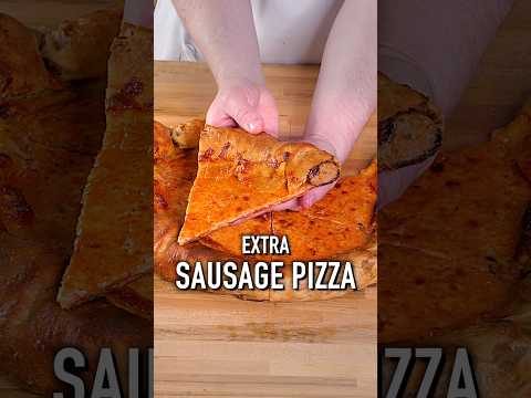 Extra Sausage Pizza 🍕 #shorts