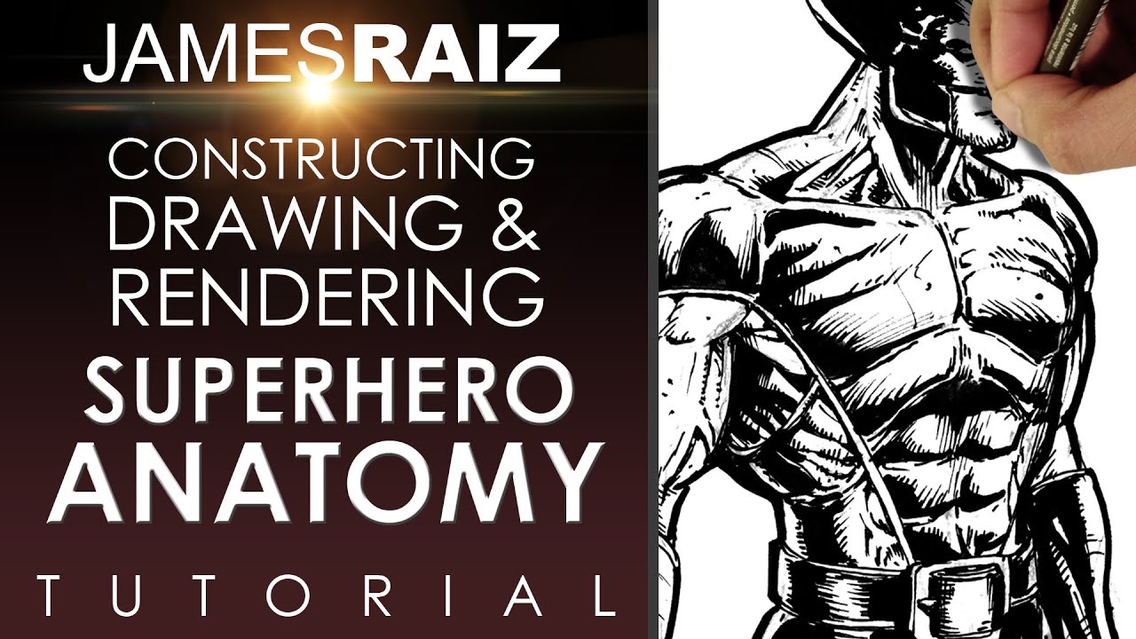 How to construct, draw and render superhero anatomy