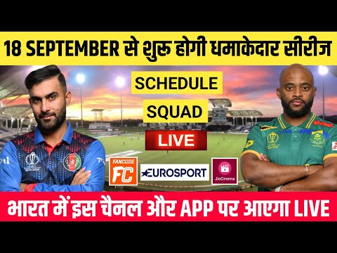 Afghanistan vs South Africa ODI Series 2024 Schedule, Squad & Live Streaming || AFG vs SA ODI Live