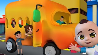 Wheels on the Bus Ab Hindi Me! | बस के पहिए घूमे गोल गोल गोल | Popular Nursery Rhymes | Onbit Kids